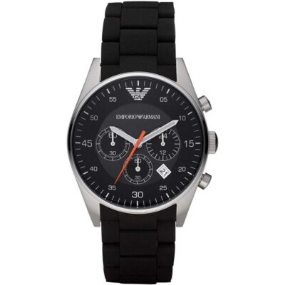 Emporio Armani Men's Classic Black Chronograph Watch - AR5858